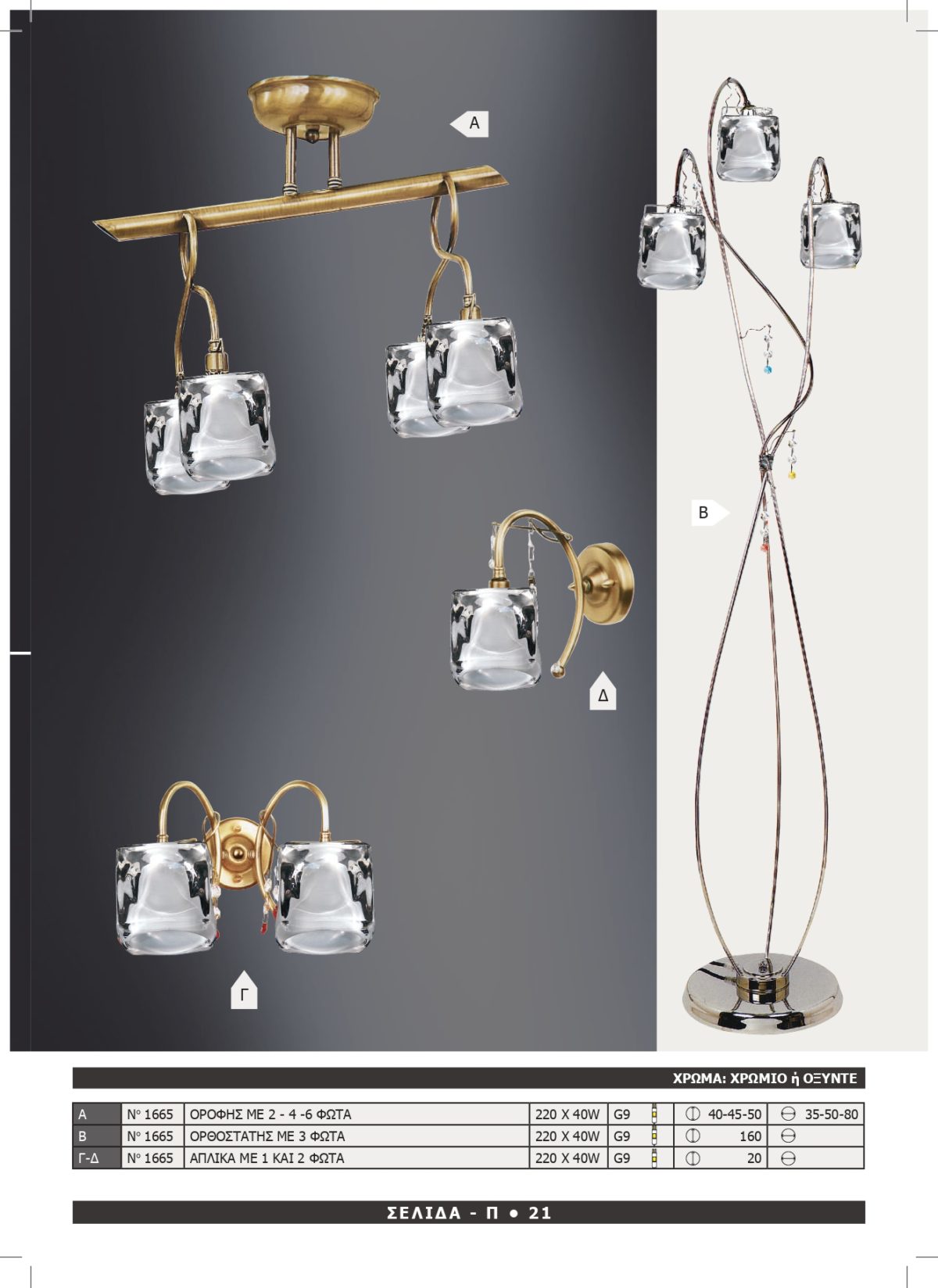 Φωτιστικό Αφροδίτη 1665