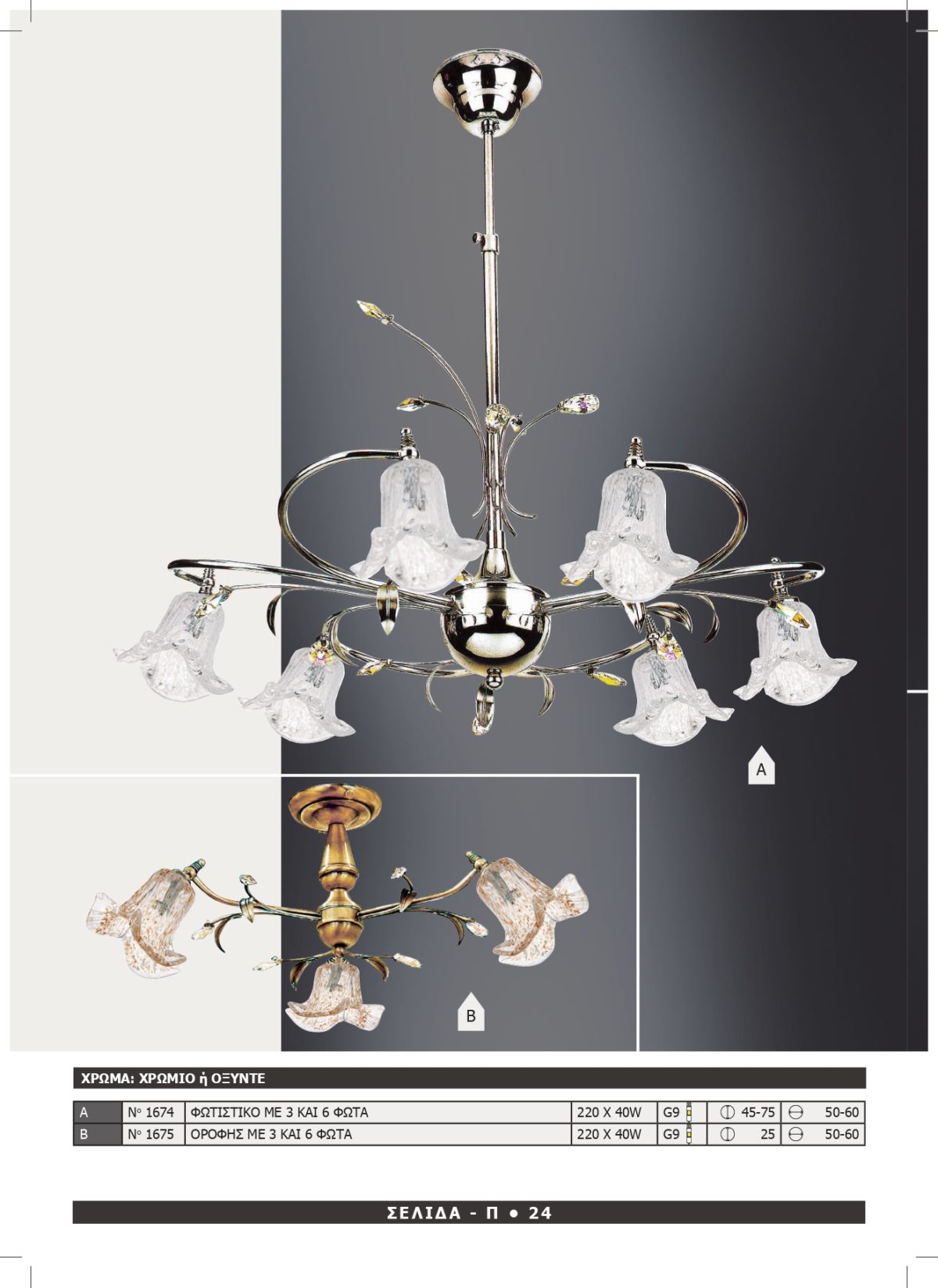 Φωτιστικό Αφροδίτη 1674-1675