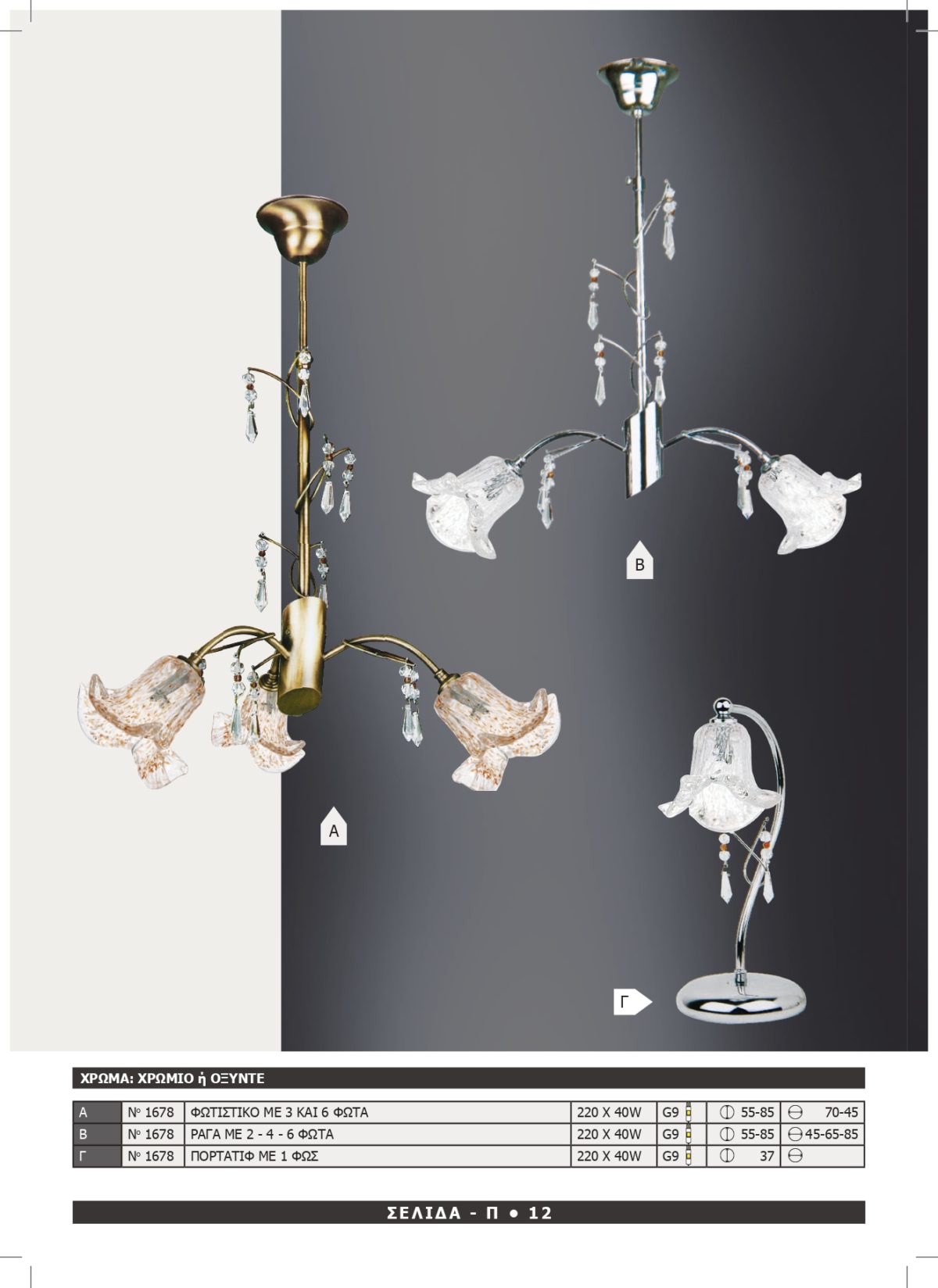 Φωτιστικό Αφροδίτη 1678