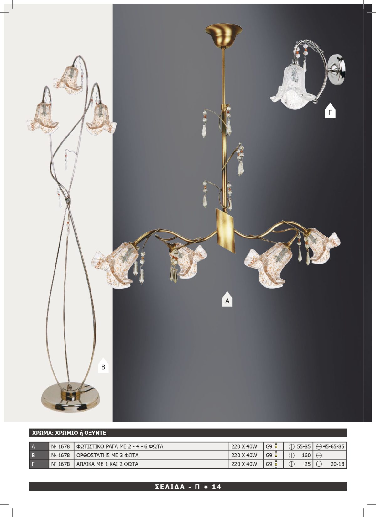 Φωτιστικό Αφροδίτη 1678