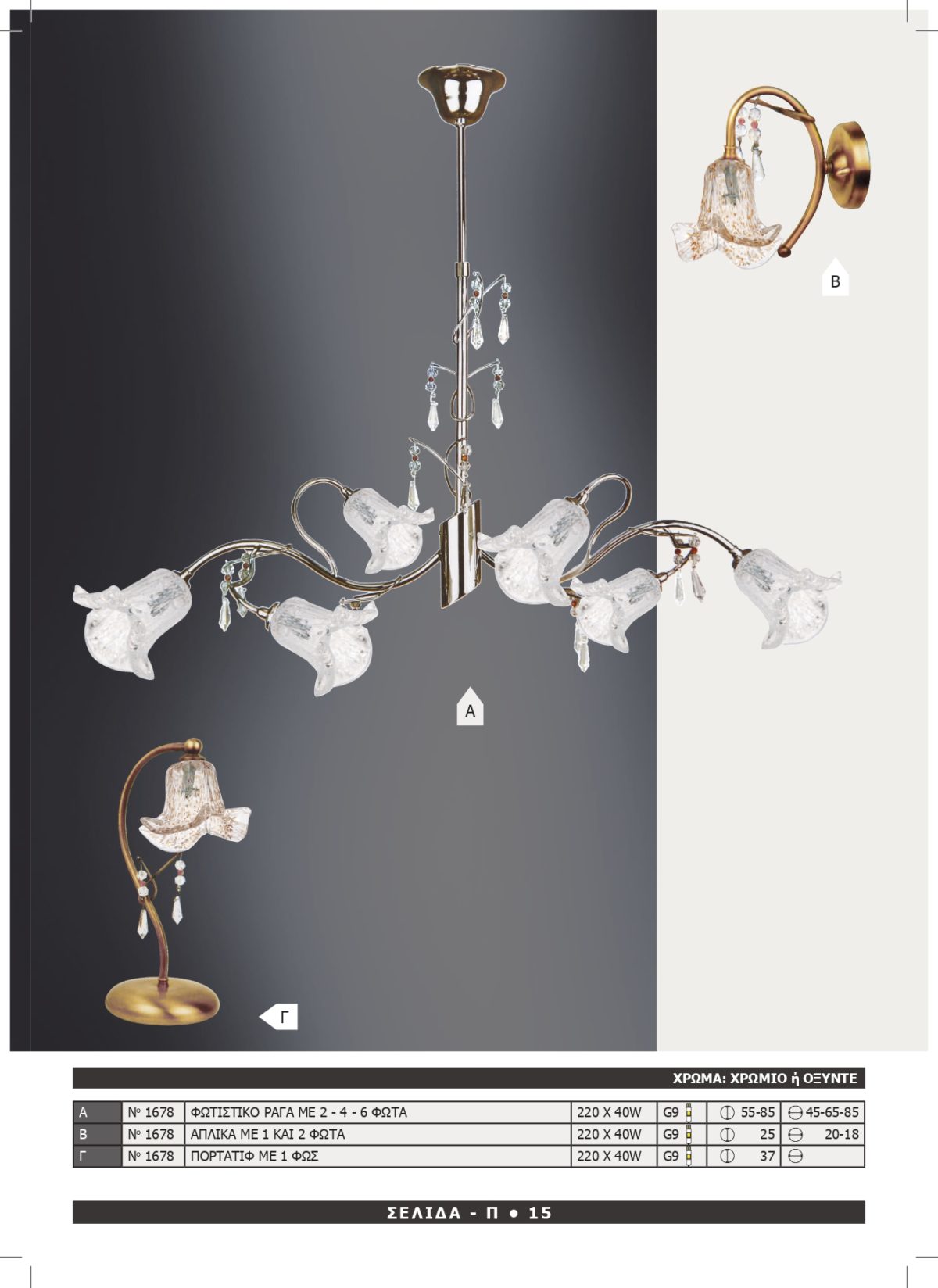 Φωτιστικό Αφροδίτη 1678