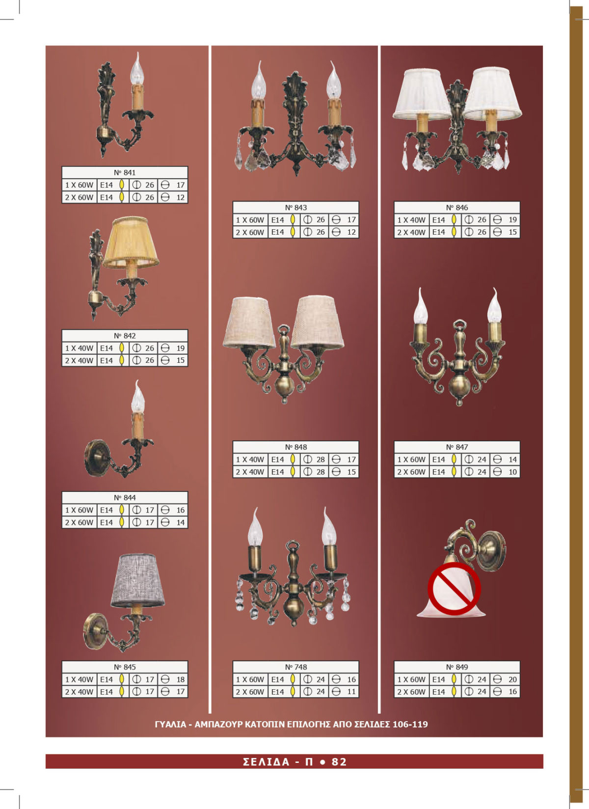 Φωτιστικό Αφροδίτη 50