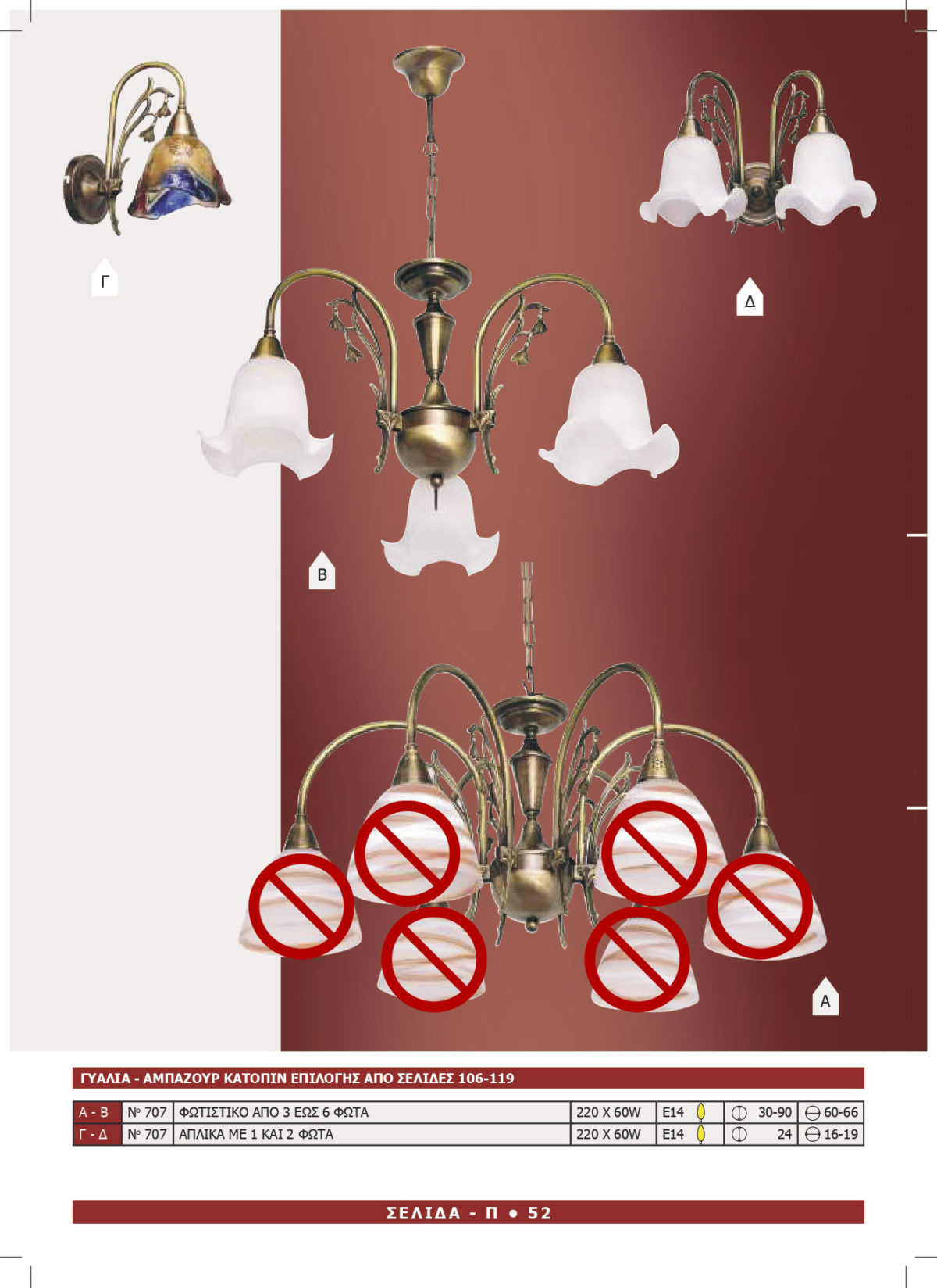 Φωτιστικό Αφροδίτη 707