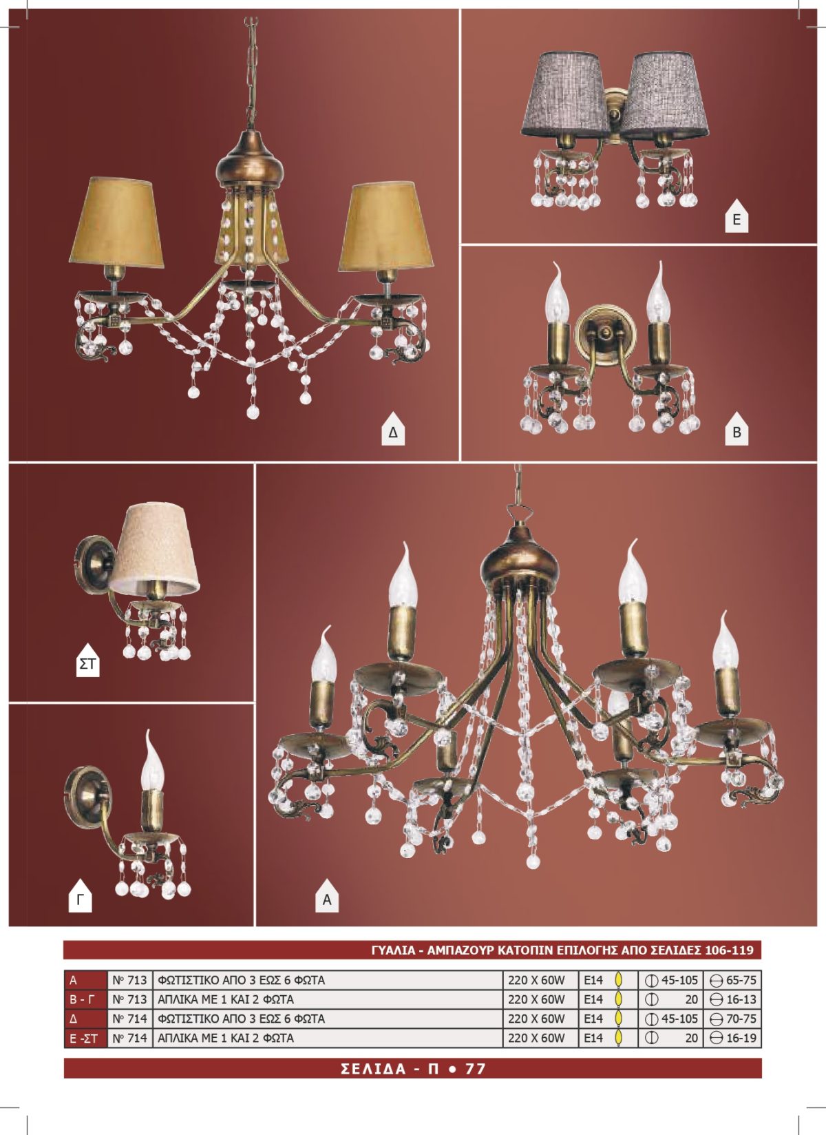 Φωτιστικό Αφροδίτη 713-714