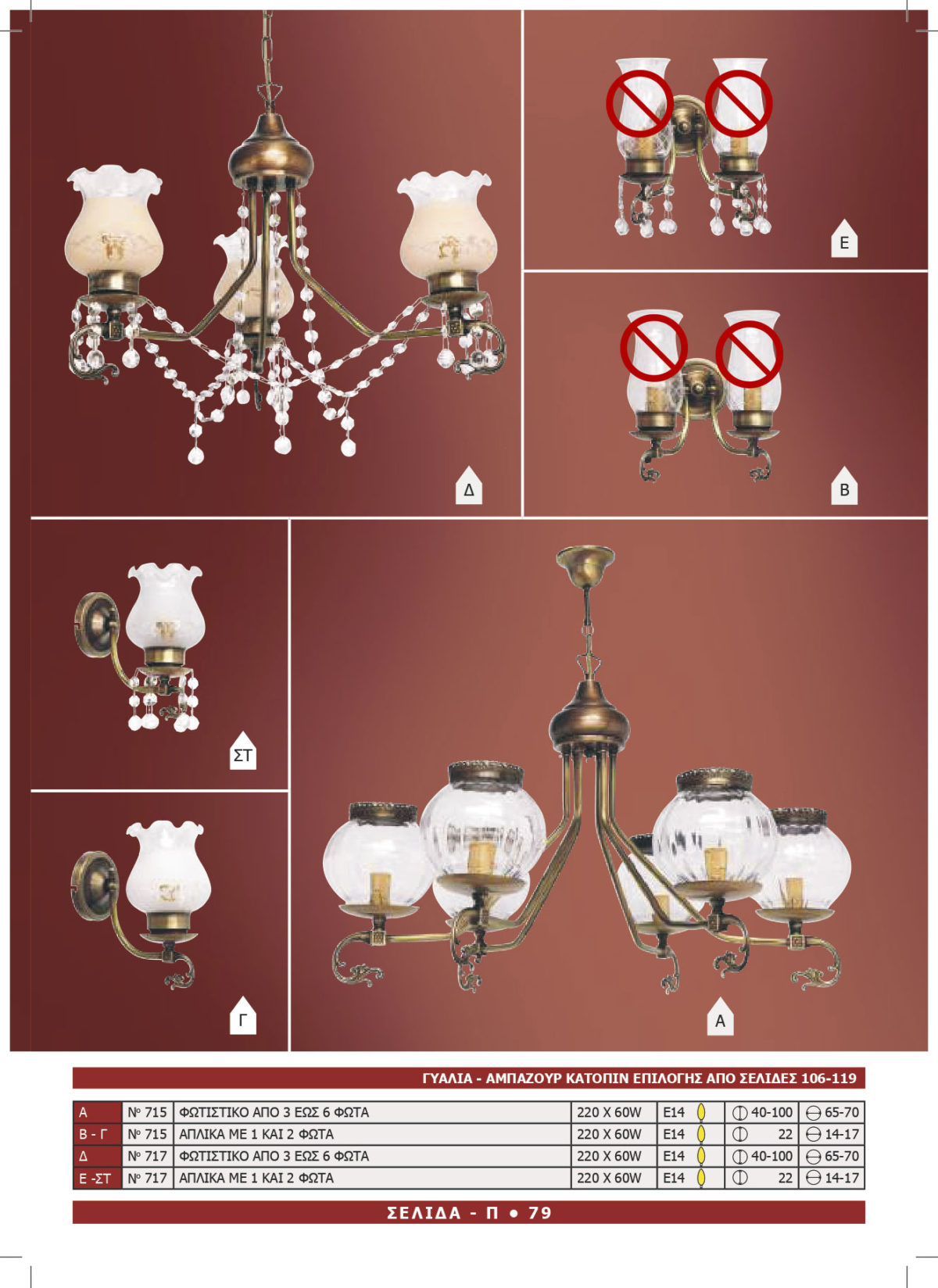 Φωτιστικό Αφροδίτη 715-717