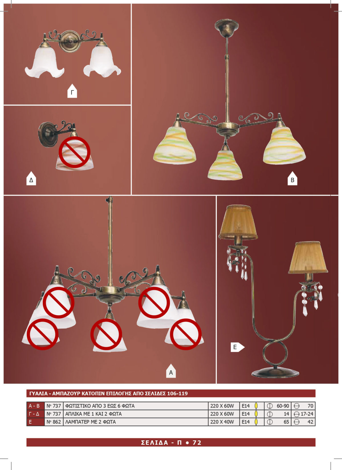 Φωτιστικό Αφροδίτη 737-862