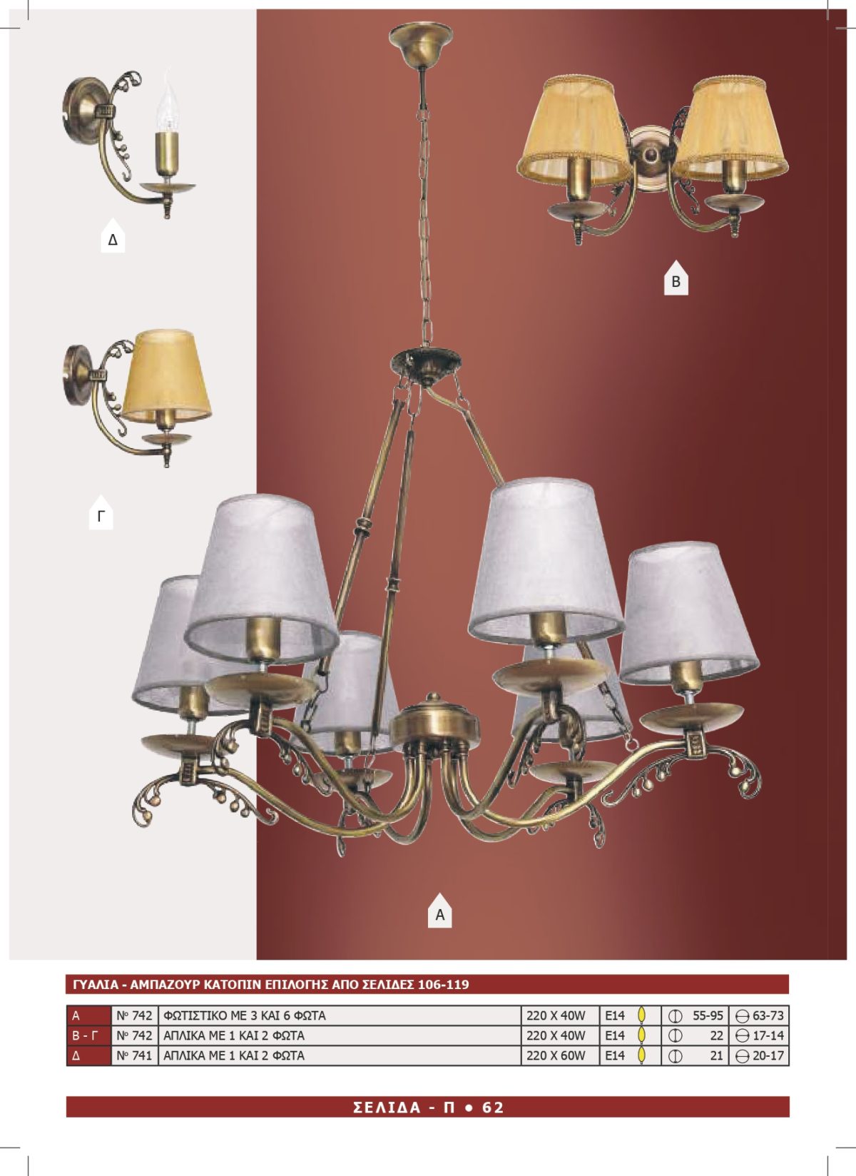 Φωτιστικό Αφροδίτη 741-742