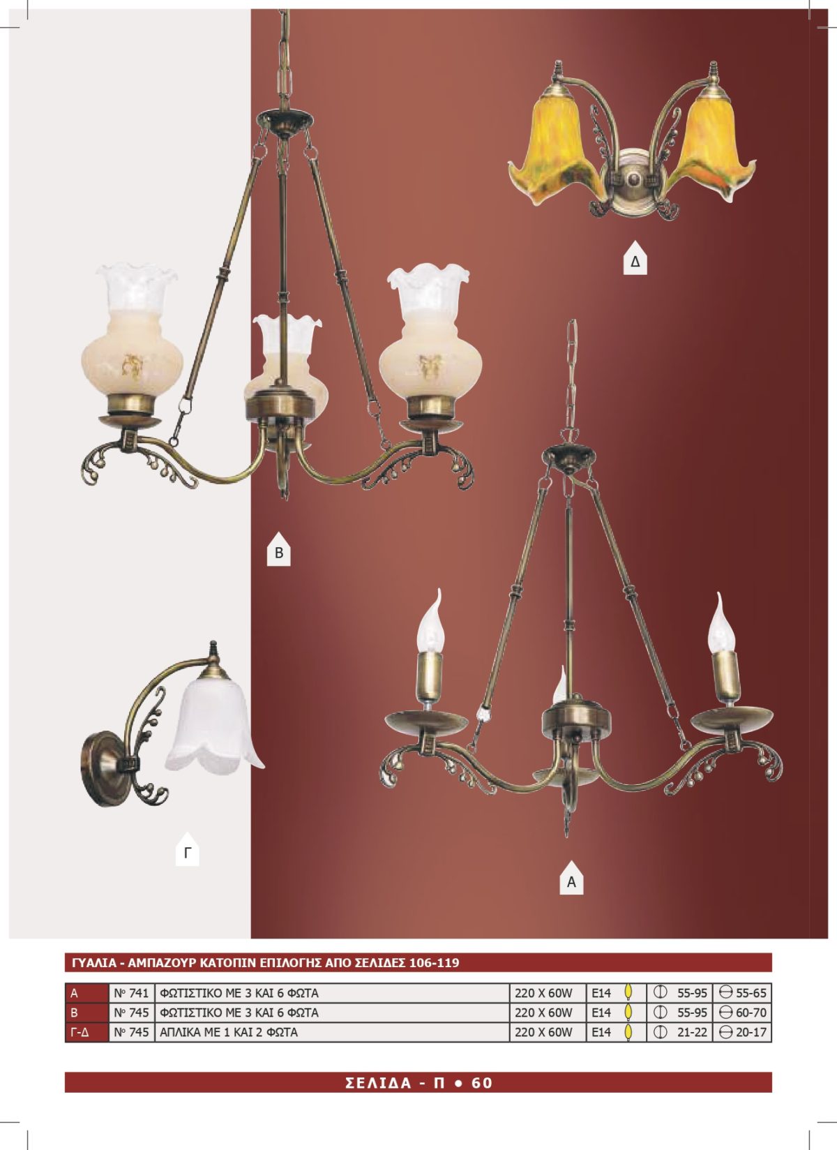 Φωτιστικό Αφροδίτη 741-745