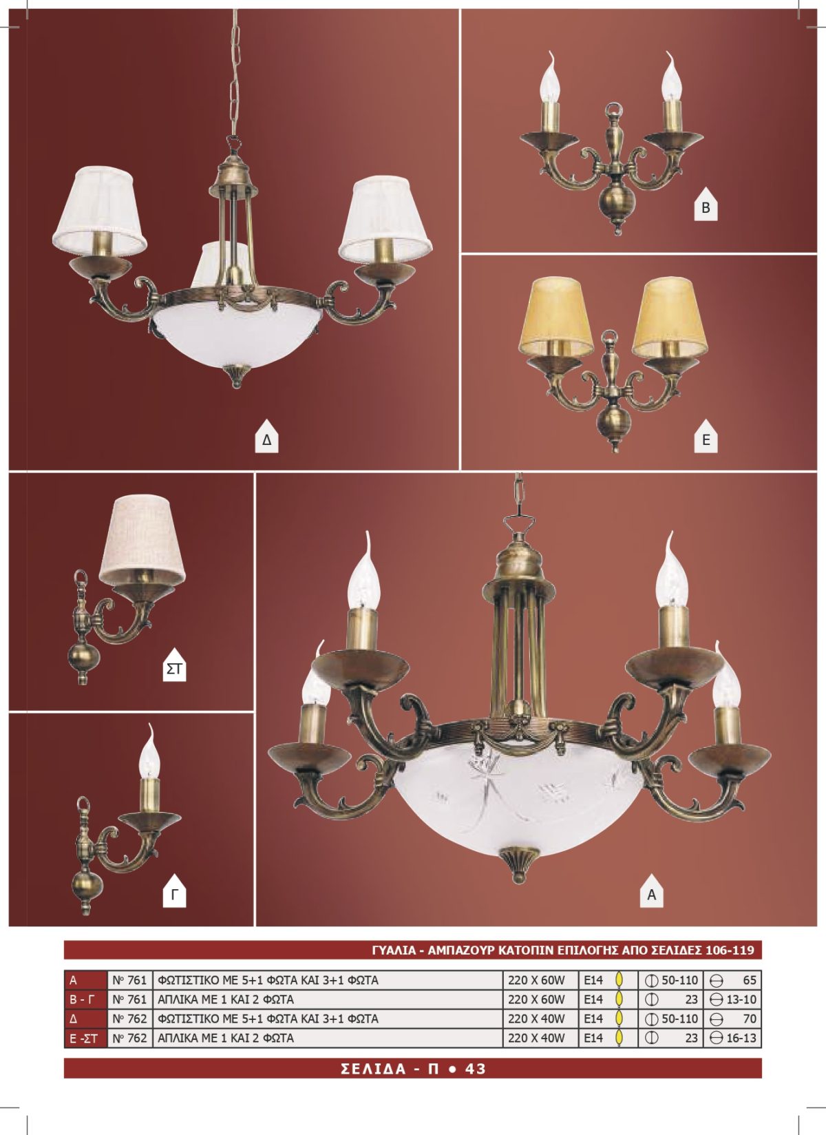 Φωτιστικό Αφροδίτη 761-762