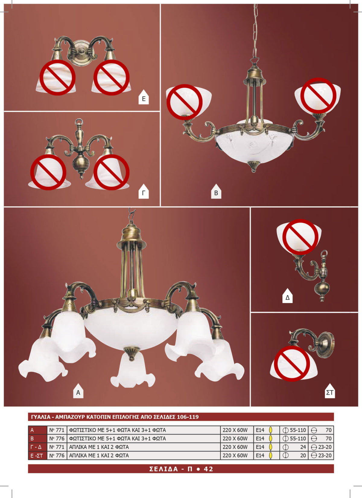 Φωτιστικό Αφροδίτη 771-776