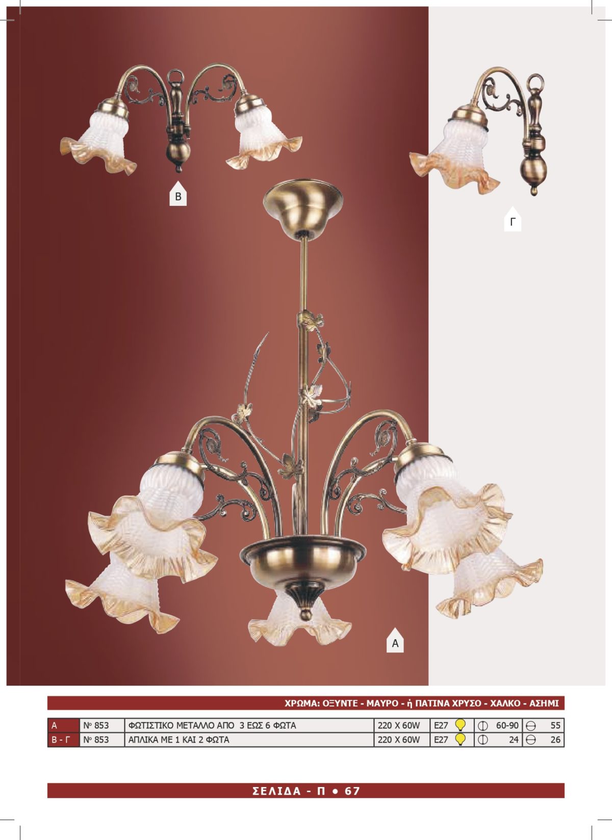 Φωτιστικό Αφροδίτη 853