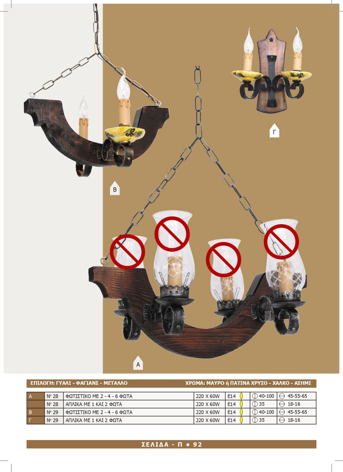 Φωτιστικό Αφροδίτη 28-29