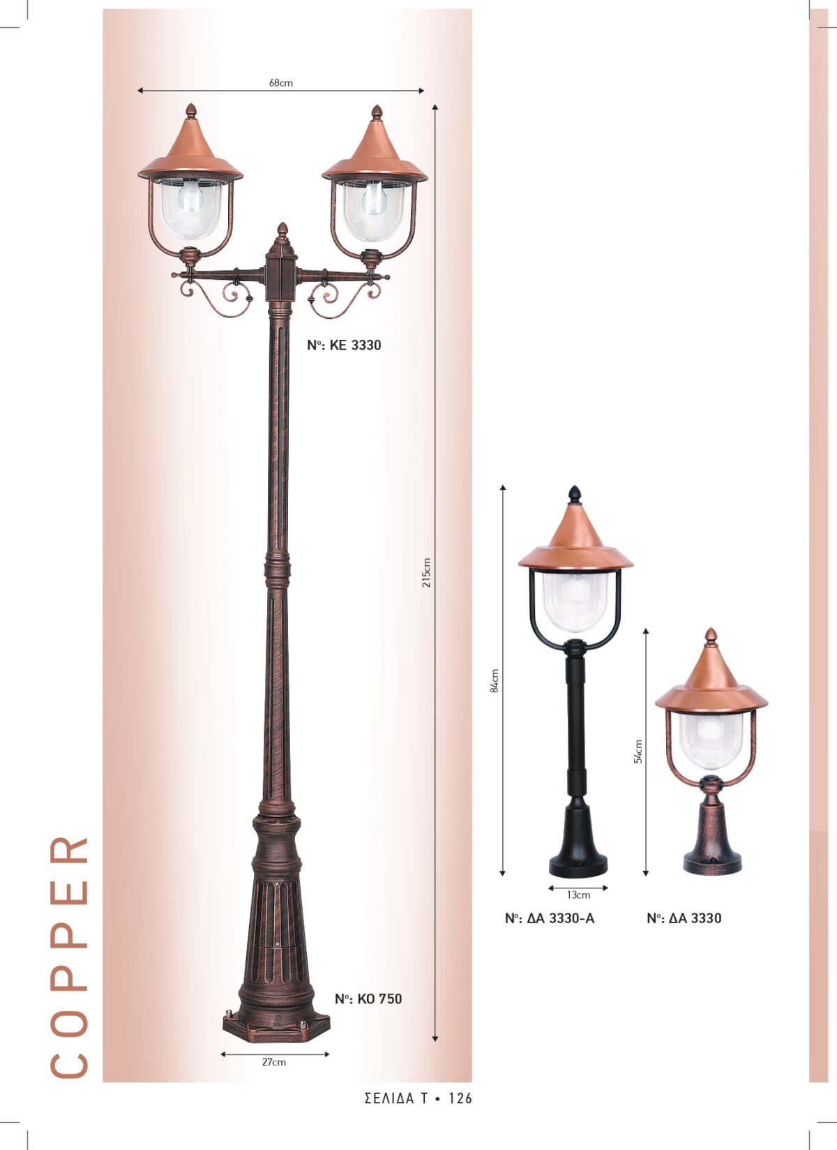 Φωτιστικά εξωτερικού χώρου Διογένης 3330