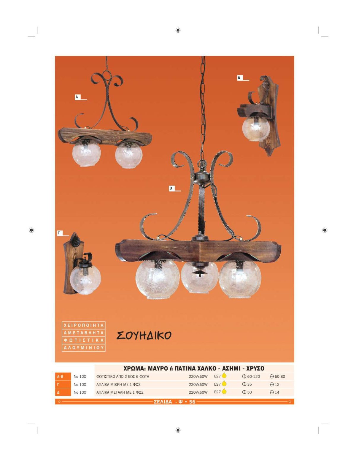 Χειροποίητα φωτιστικά Ήφαιστος Σουηδικά