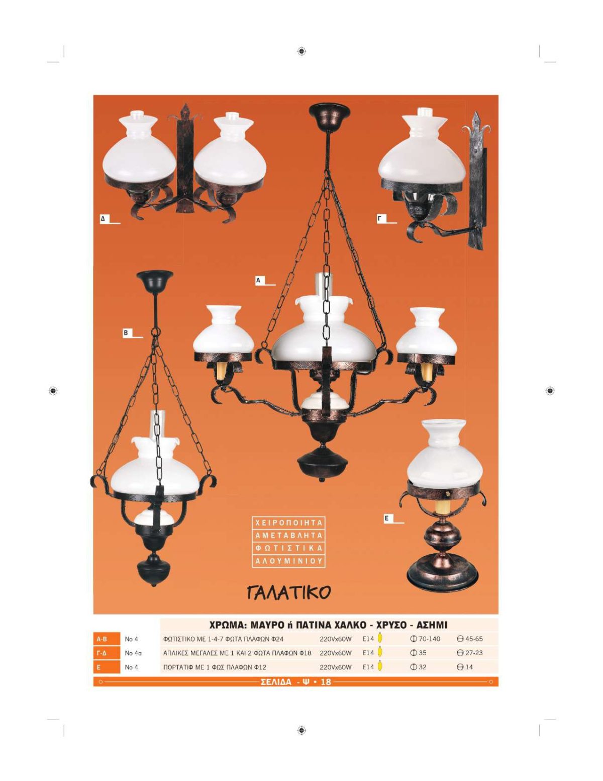 Χειροποίητα φωτιστικά Ήφαιστος Γαλατικά