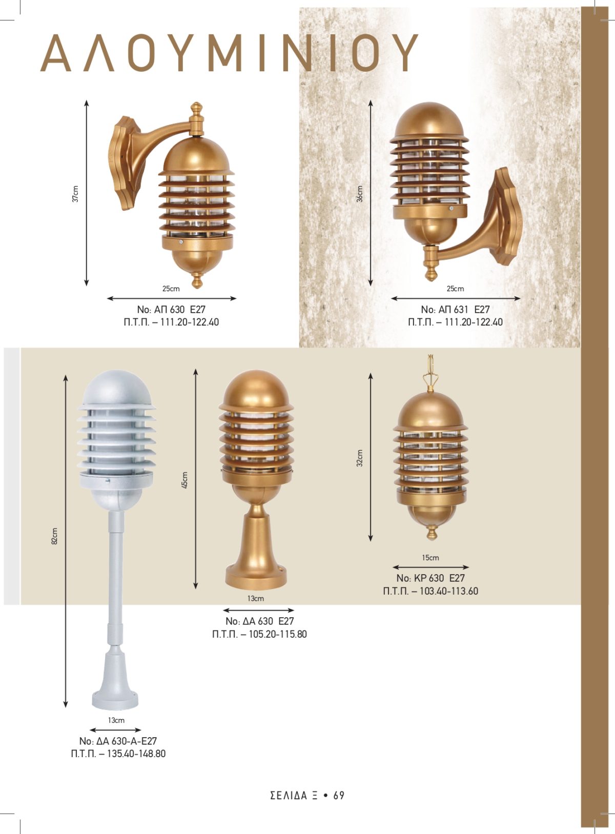Φωτιστικά εξωτερικού χώρου Καλυψώ 630-631-630Α