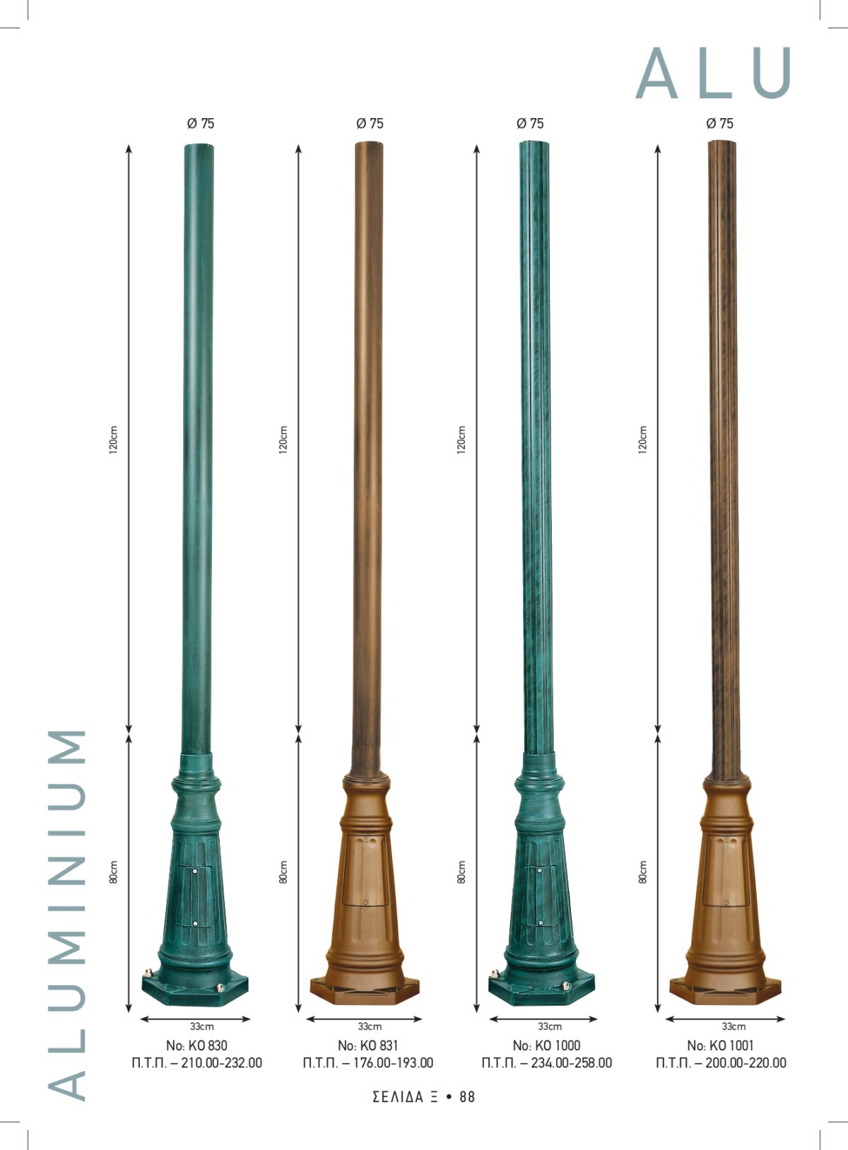 Φωτιστικά εξωτερικού χώρου Καλυψώ 830-831-1000-1001