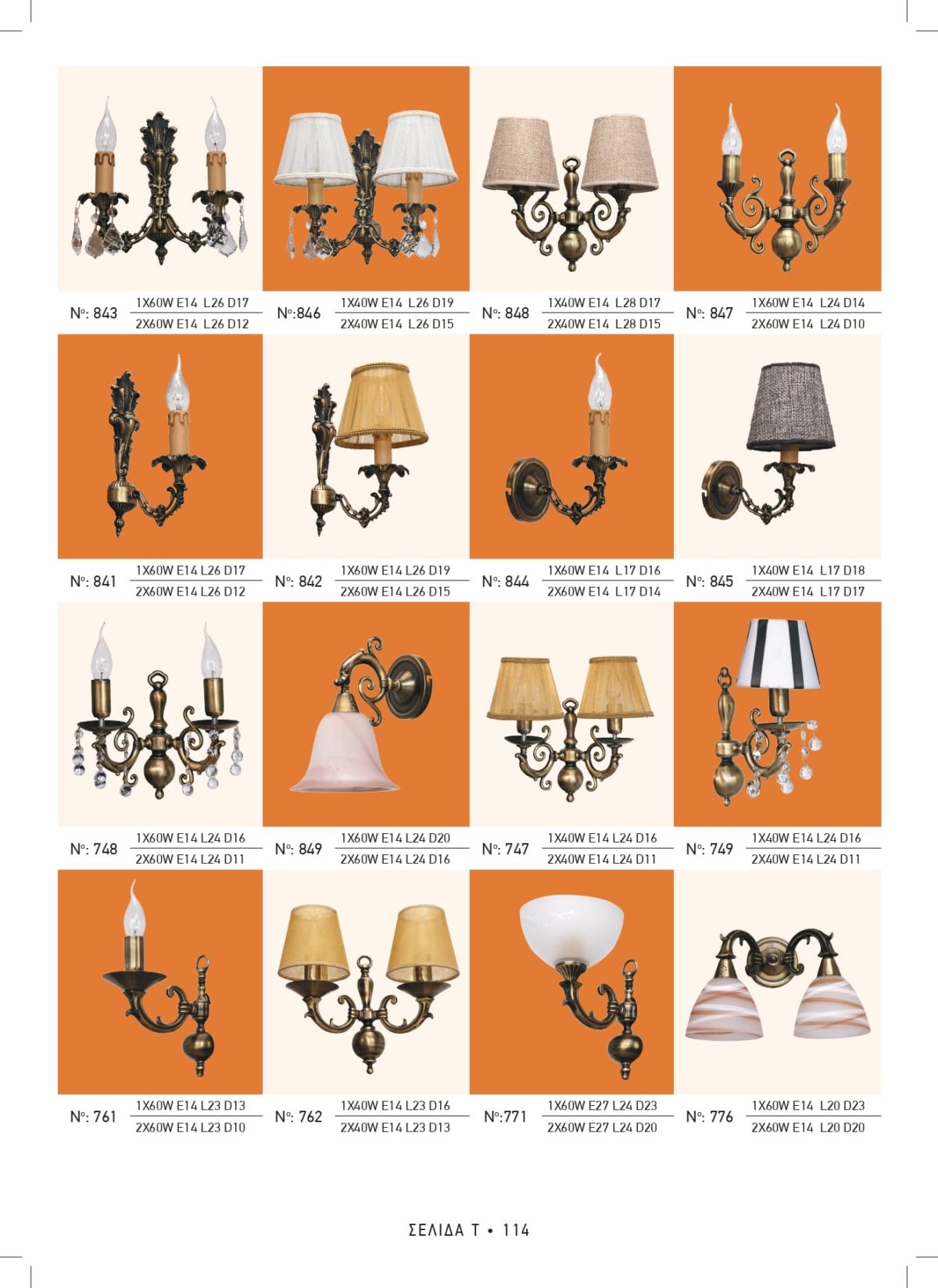 Απλίκες εξωτερικού χώρου ορειχάλκινες